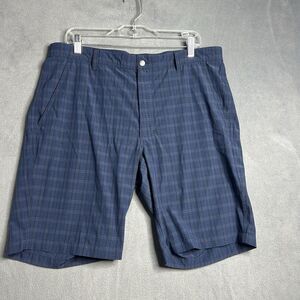FootJoy‎ Golf Shorts Glen Plaid Lightweight Men's Size 36 Navy Blue